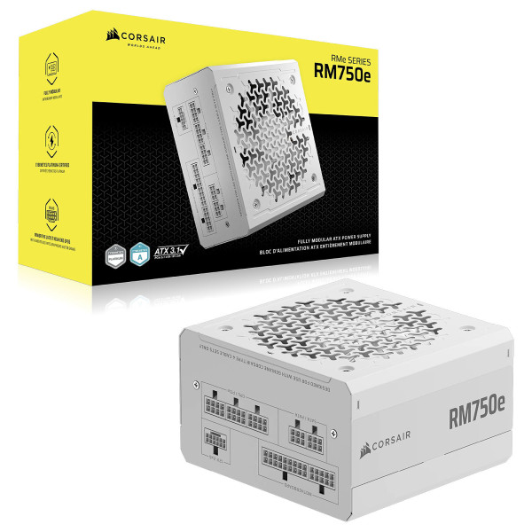 Corsair RM750e Gold Blanc (2025)