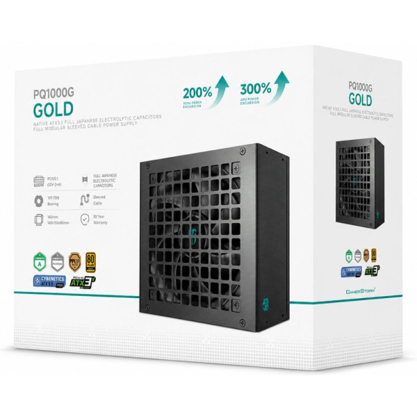 DeepCool Gamer STORM PQ1000G 80 Plus Gold 1000W Black