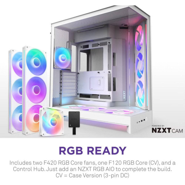 NZXT H9 Flow RGB+ (2025) White