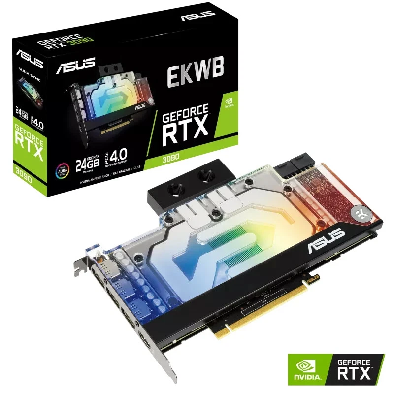 ASUS EKWB RTX 3090 24GB GDDR6X (PCIE 4.0, 24GB GDDR6X)