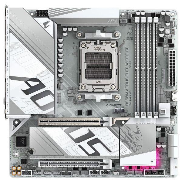 Gigabyte B850M AORUS ELITE WIFI6E ICE