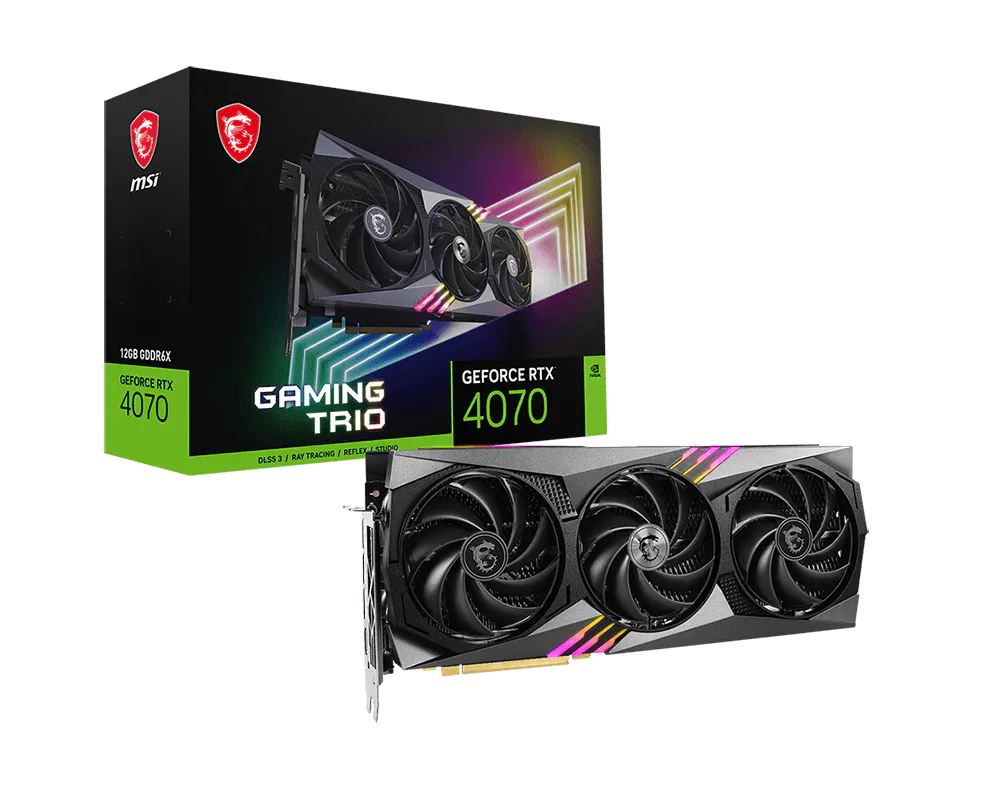 MSI GeForce RTX 4070 GAMING X TRIO 12G