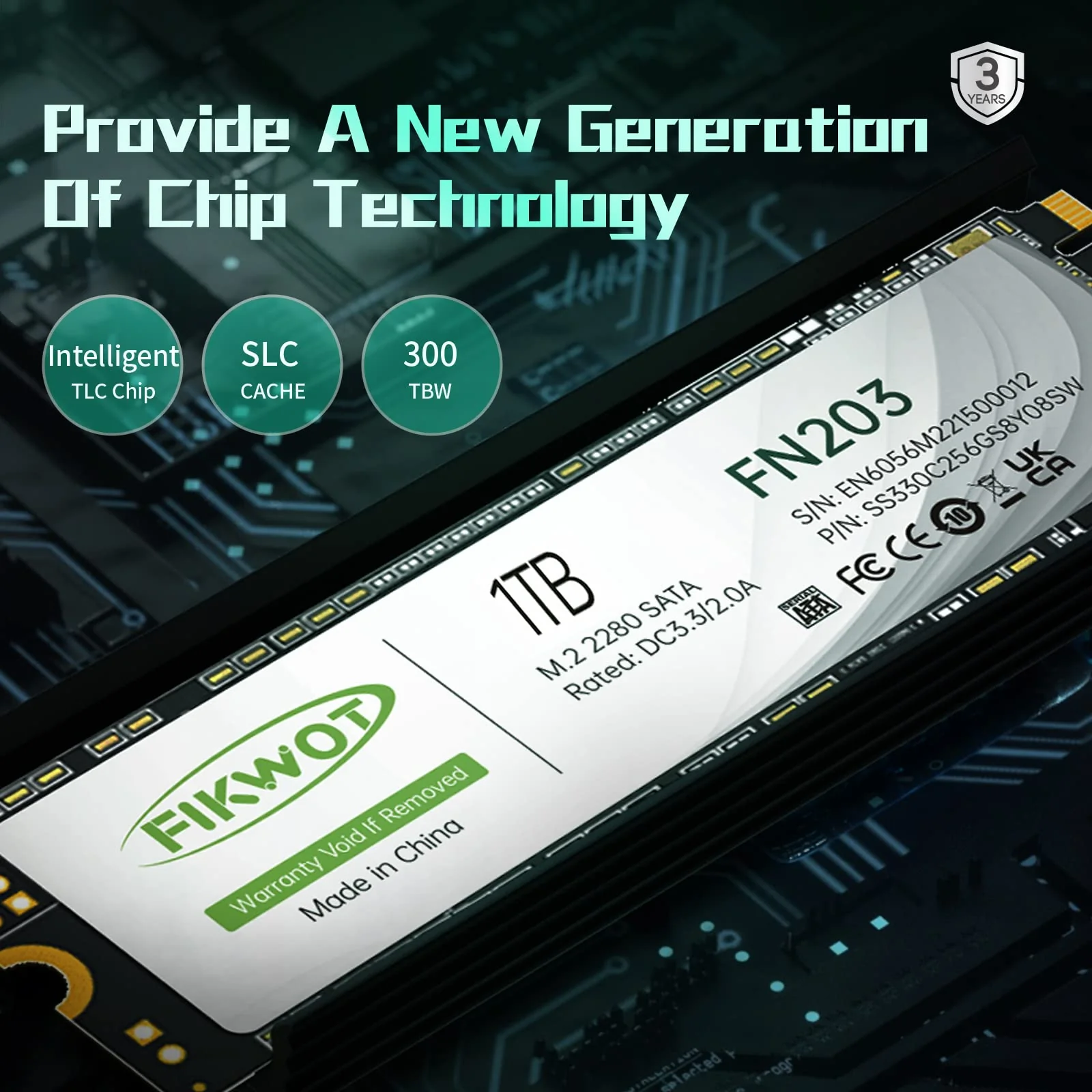 Fikwot FN203 1Tb SATA M.2 (Sans emballage)