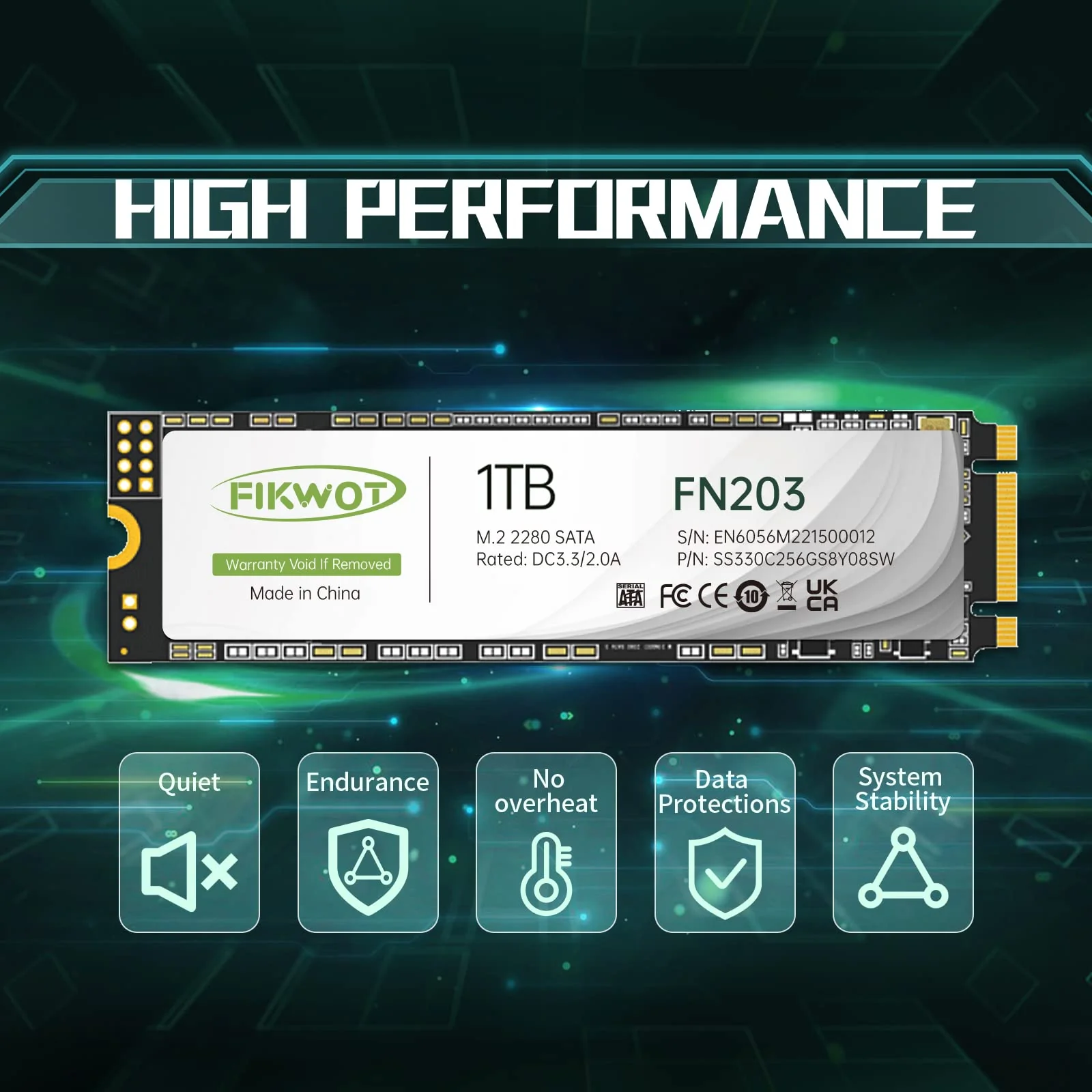 Fikwot FN203 1Tb SATA M.2 (Sans emballage)