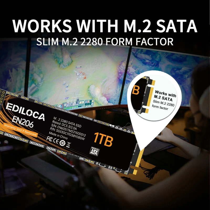 Ediloca EN206 1Tb M.2 SSD (Sans emballage)