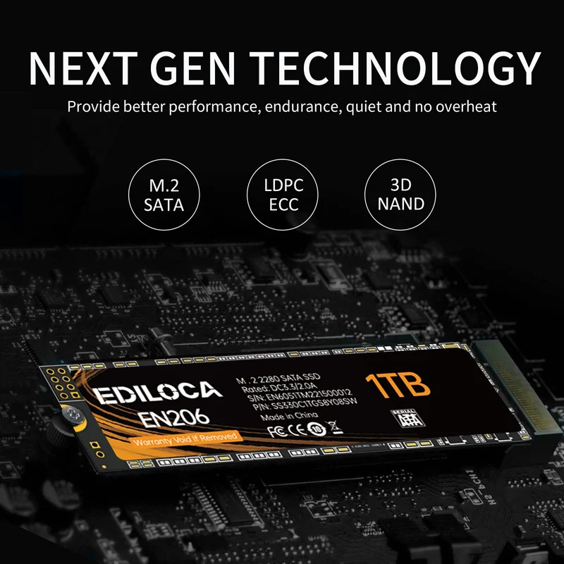 Ediloca EN206 1Tb M.2 SSD (Sans emballage)