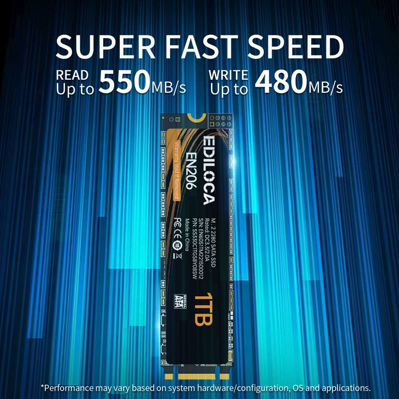 Ediloca EN206 1Tb M.2 SSD (Sans emballage)