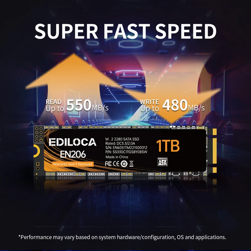 Ediloca EN206 1Tb M.2 SSD (Sans emballage)