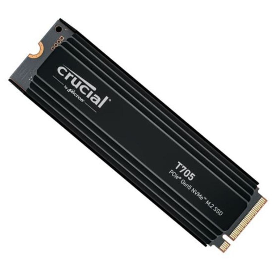 Crucial T705 1TB PCIe Gen5 NVMe M.2 SSD avec dissipateur thermique