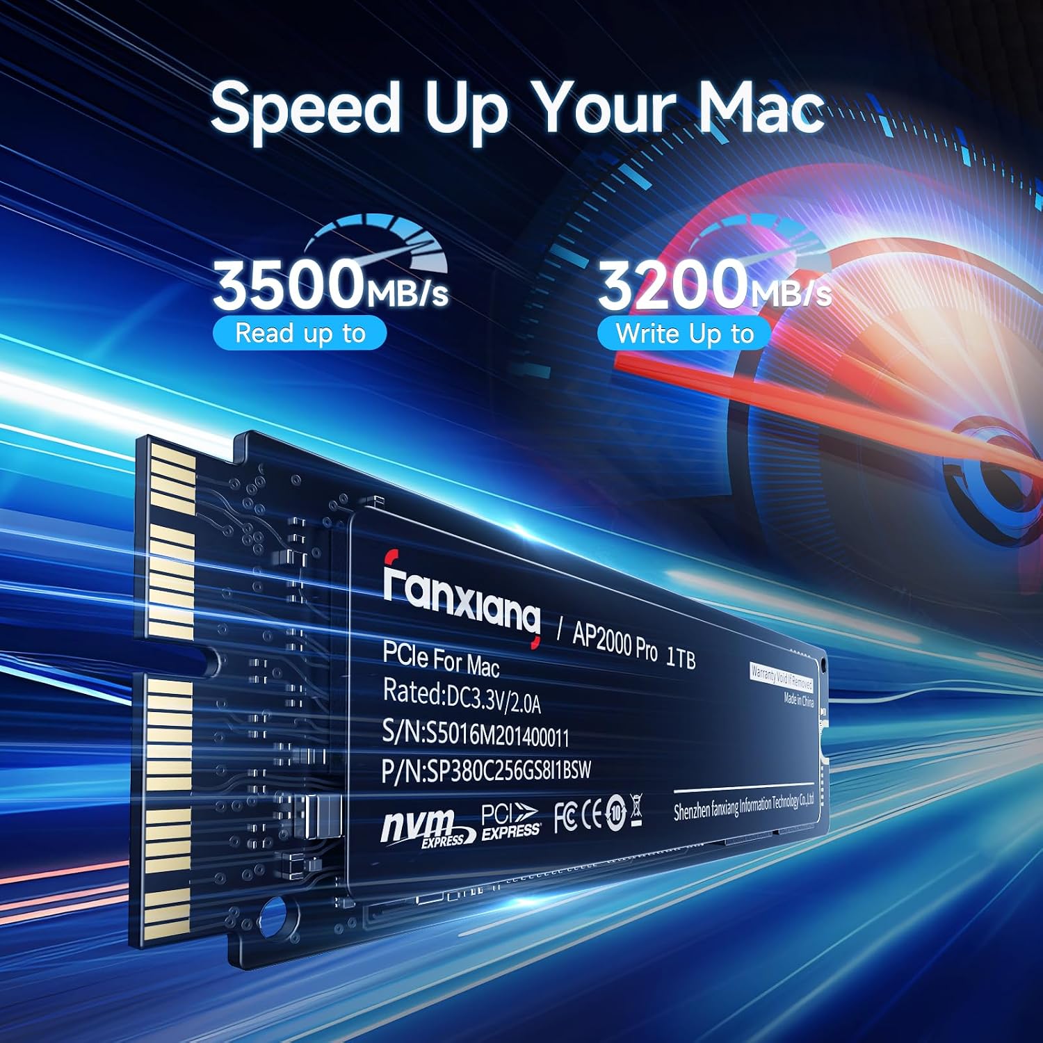 SSD Fanxiang AP2000 Pro pour MacBook  1TB