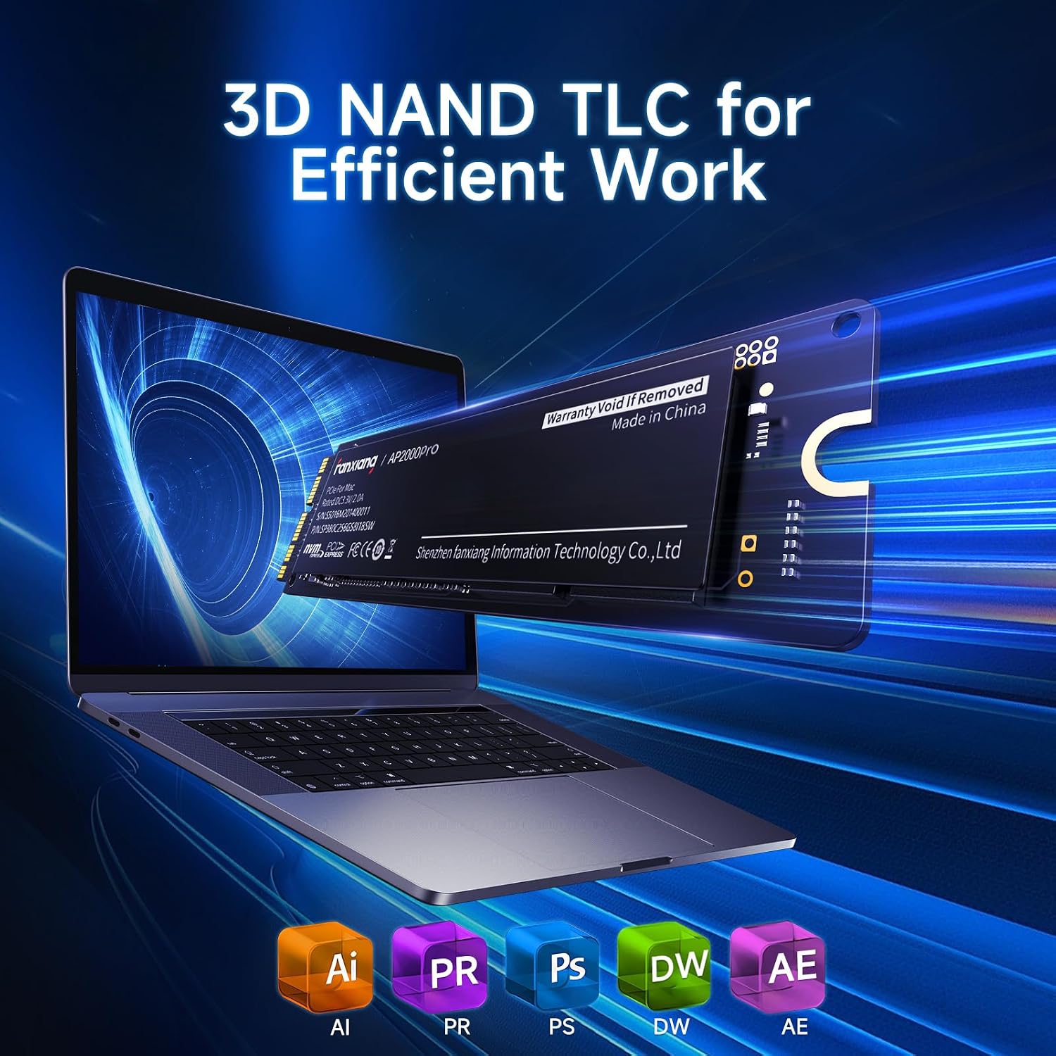 SSD Fanxiang AP2000 Pro pour MacBook  1TB