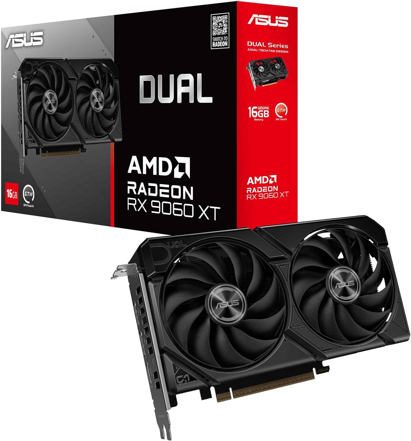 ASUS Dual Radeon RX 9060 XT 16GB GDDR6