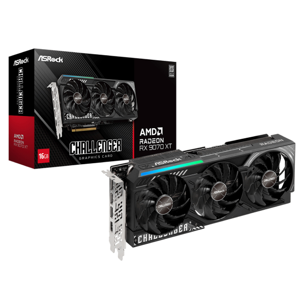 ASRock Radeon RX 9070 XT Challenger 16Go (Sans emballage)