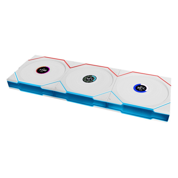 Lian Li UNI Fan TL-LCD Wireless Reverse 120 White (Triple Pack)